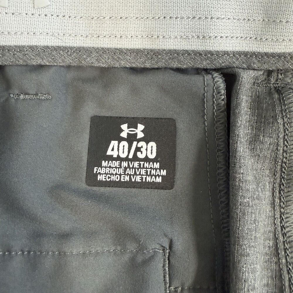 Under Armour Vented Golf Pants Mens Gray Performance Size 40x30 (38x29) - Picture 8 of 13